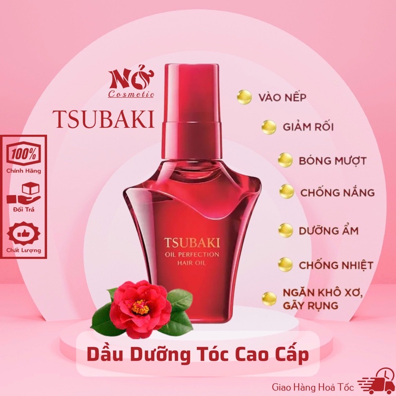 (11/2024)Dầu Dưỡng Tóc Tsubaki phục hồi hư tổn 50ml, Dầu Dưỡng Tóc Cao cấp Tsubaki Nhật Bản