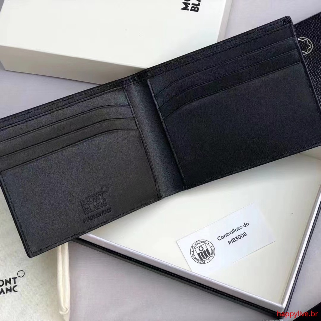 Ví Da Bò Montblanc Thời Trang Mới 2022 Trọng Lượng Nhẹ Chống Thấm Nước Đựng Tiền Xu Cho Nam