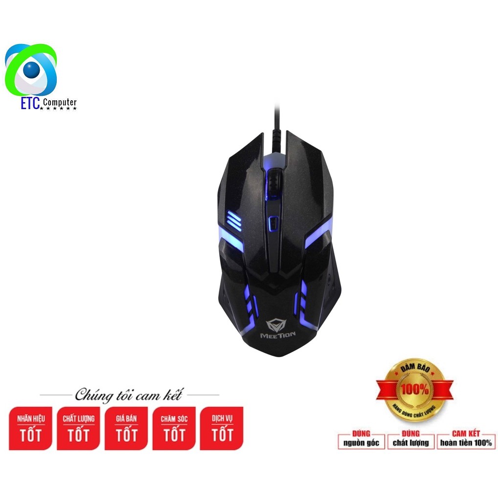 Chuột chuyên Game (Gaming) có dây cao cấp Meetion M371 - Chuột máy tính hàng chính hãng, bảo hành 12 tháng