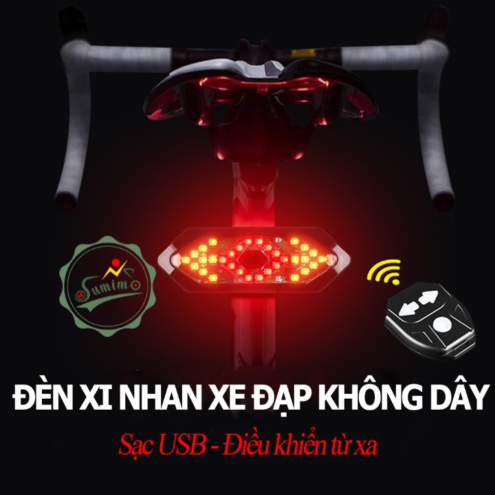 Đèn xe đạp - Đèn hậu xi nhan WEST BIKING FY-1820 điều khiển remote wireless