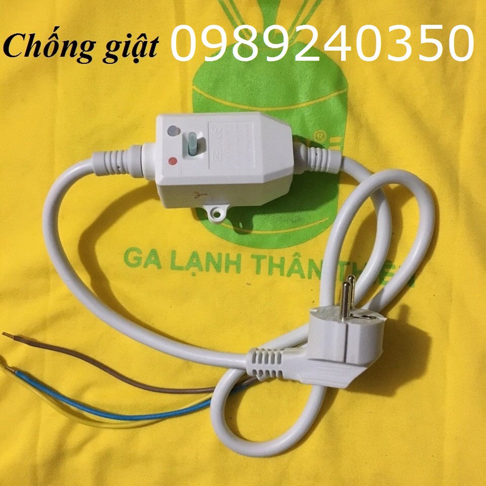 Dây nguồn chống giật điện bình nóng lạnh, chống rò điện máy nước nóng ELCB