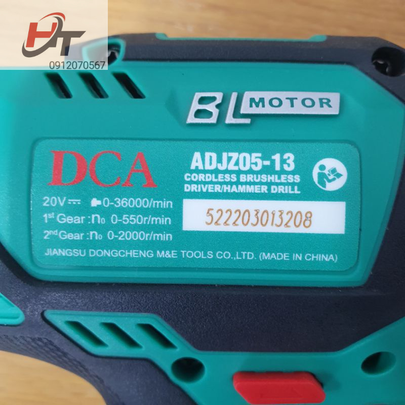 Máy Khoan Động Lực Dùng Pin Không Chổi Than DCA - ADJZ05-13AM Chính Hãng Bảo Hành 6 Tháng