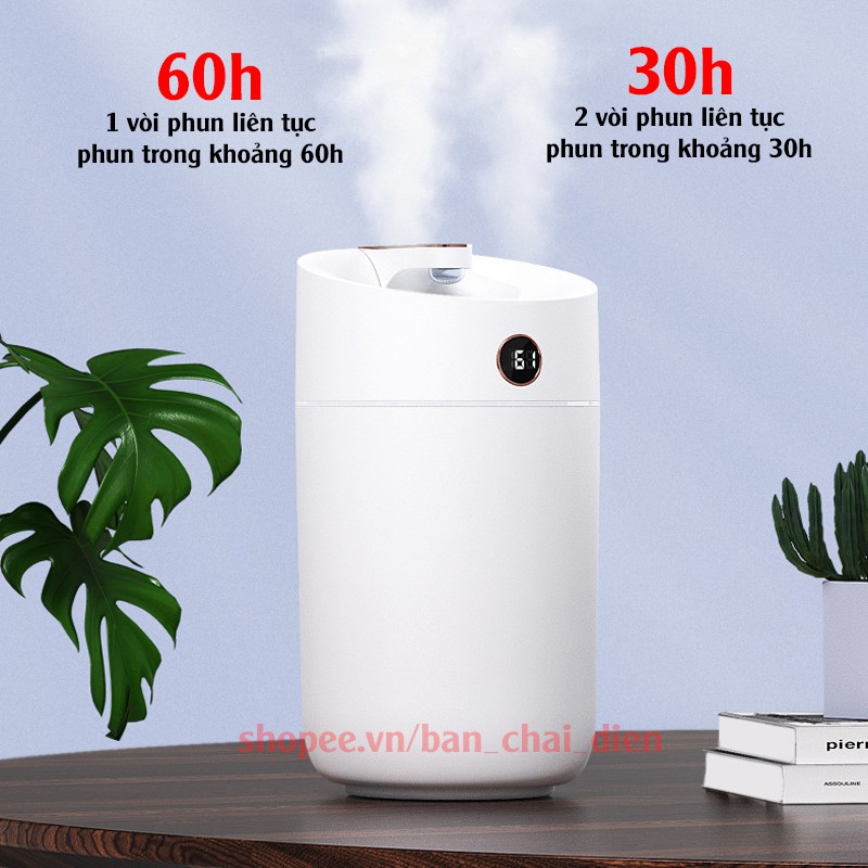 Máy phun sương tạo độ ẩm dung tích 3l trang bị 2 vòi phun (Hachico)