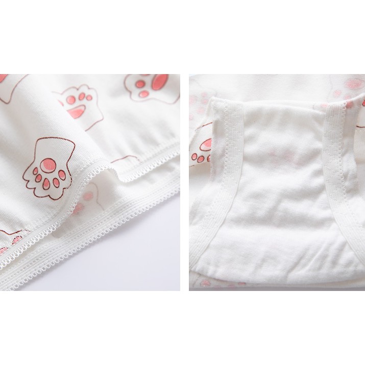 Quần Lót Nữ Cotton Mỏng Bàn Chân Mèo Xuất Hàn  Hàng Loại Đẹp.