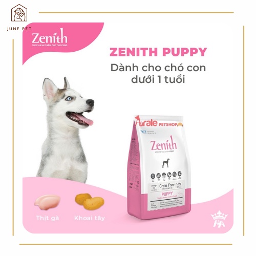 Thức Ăn Hạt Mềm ZENITH Cho Chó Con Túi 3KG, Đồ Ăn Mềm Cho Cún Bổ Sung Đầy Đủ Chất Dinh Dưỡng