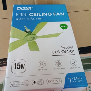 quạt trần mini clisun 15w