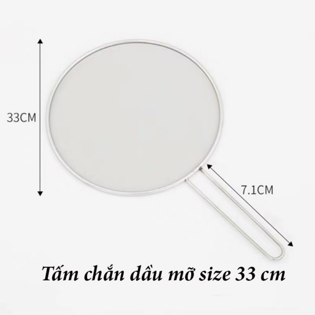 Nắp chảo chống văng dầu mỡ 33cm