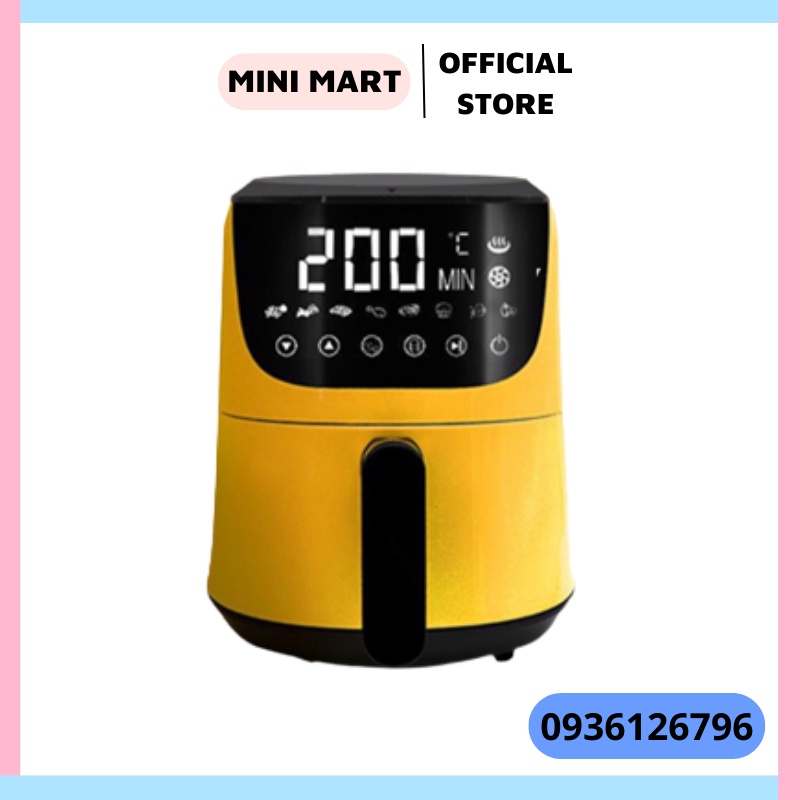Nồi chiên không dầu Cát Á - 5 Lít Cảm Ứng - Núm Vặn Cơ - Công Suất Lớn Đa Chức Năng - Món ngon tốt cho sức khỏe