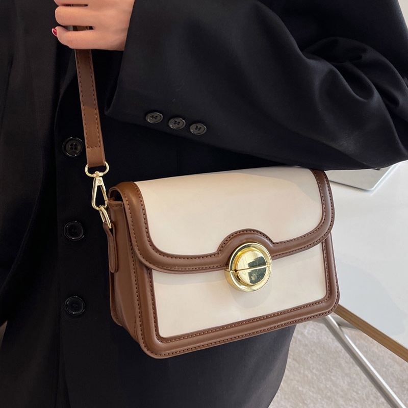 Túi vuông nhỏ thời trang IELGY màu retro có thể điều chỉnh cho phụ nữ