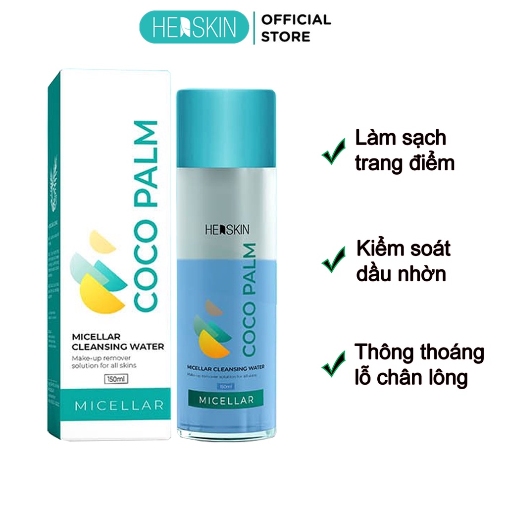 Nước Tẩy Trang 2 Tầng HerSkin Coco Palm Micellar Water 150ml