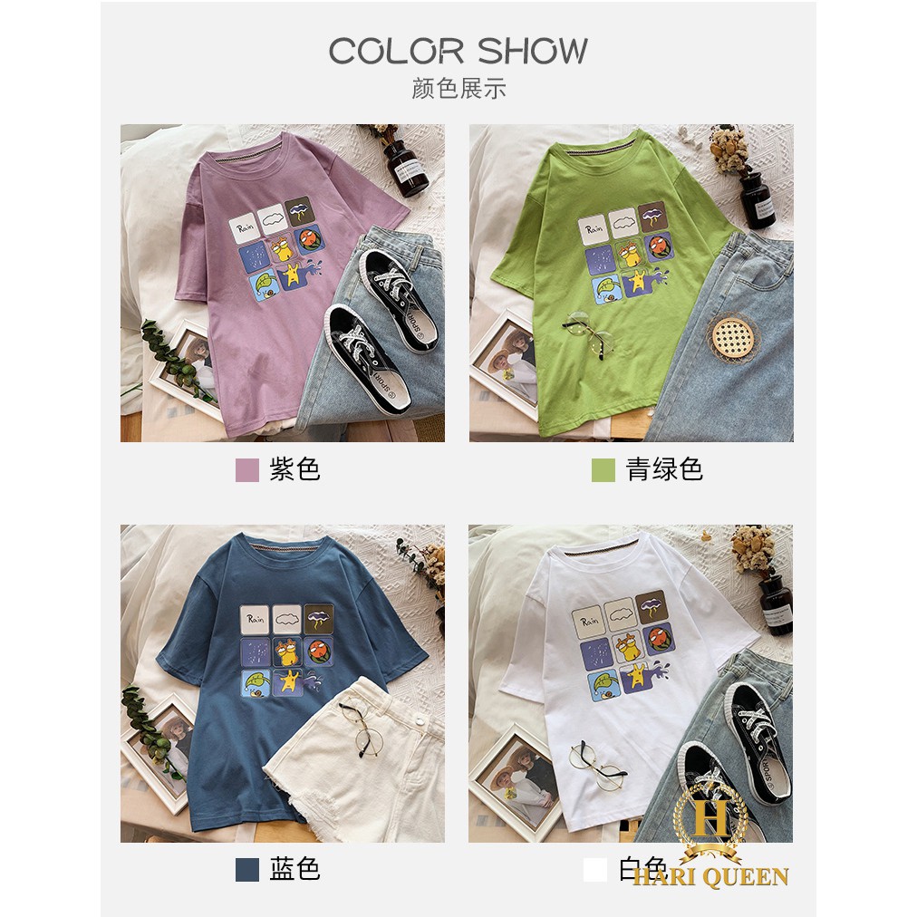[FREE SHIP ĐƠN TỪ 50K] Áo phông 8 hình ô vuông HARI0420 1