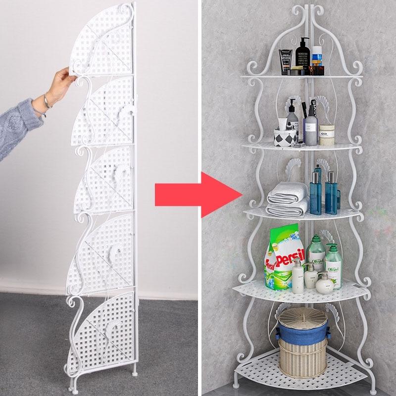 Kệ góc nhà tắm- Kệ để đồ hoa văn góc tường 4 tầng chắc chắn (SP002215) shop phúc yến