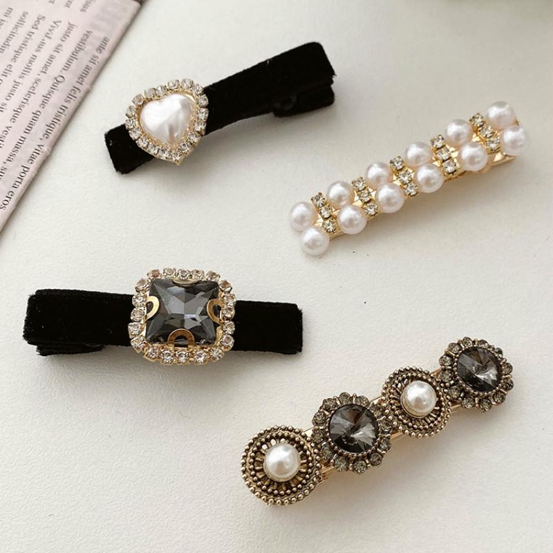 Kẹp Tóc Đính Đá Xinh Xắn Sang Trọng Dành Cho Nữ