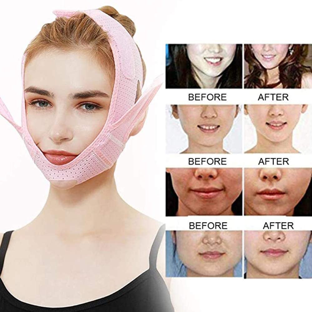 Đai Đeo Cằm / Má Hồng Thoáng Khí Chống Lão Hóa Giảm Cân Tạo Khuôn Mặt Chữ V
