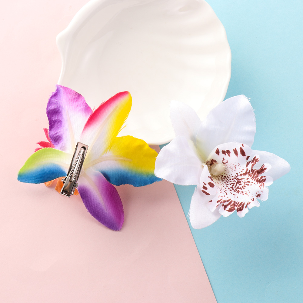 Bộ 2 Kẹp Tóc Hình Hoa Lan Phong Cách Bohemia Thời Trang Cho Nữ