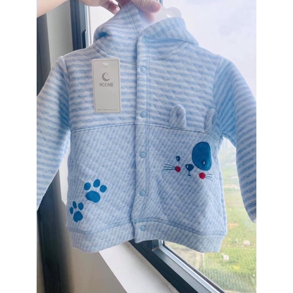 Áo khoác chần bông bé trai bé gái có mũ size 6,5-16kg