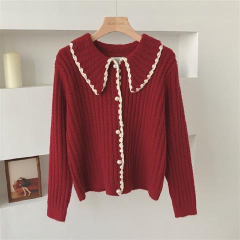 Áo len tiểu thư màu vintage siêu xinh