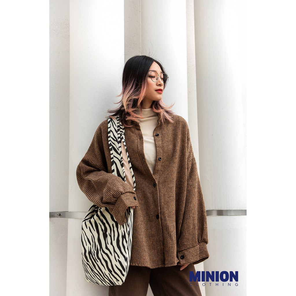 Áo sơ mi dạ kẻ sọc dọc Minion Clothing, form rộng, dáng Unisex, phong cách Ulzzang Streetwear  | BigBuy360 - bigbuy360.vn