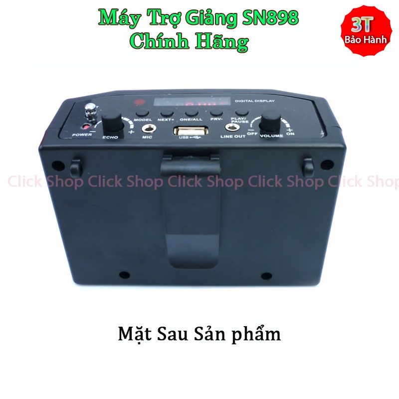 Máy Trợ Giảng SN-898 Hỗ Trợ Bluetooth, USB, Thẻ Nhớ Chuyên Dùng Cho Giao Viên Hướng Dẫn Du Lịch Bán Hàng Rong Và Mọi Nơi