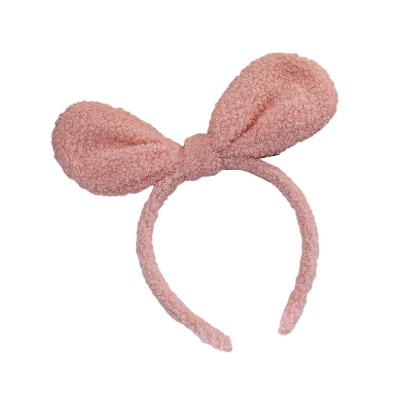 Băng Đô Cài Tóc Dạng Bấm Chống Trượt Thiết Kế Tai Thỏ Dễ Thương