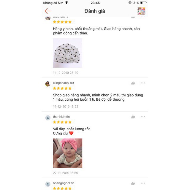 Mũ turban cho bé gái xinh xắn, đáng yêu 100% cotton