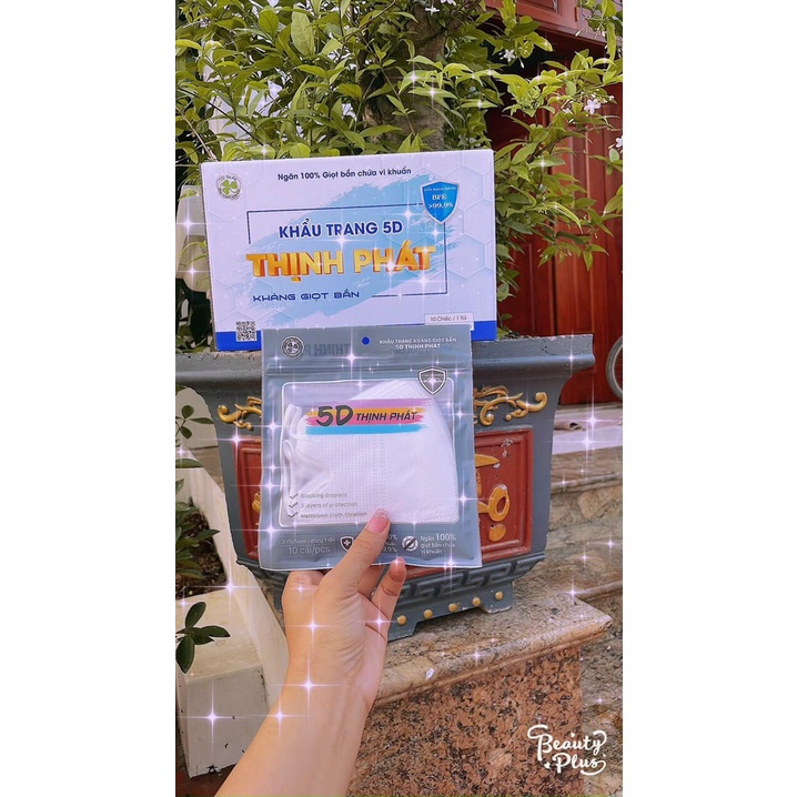 THÙNG 100 CHIẾC KHẨU TRANG 5D KHÁNG KHUẨN THỊNH PHÁT CHO NGƯỜI LỚN