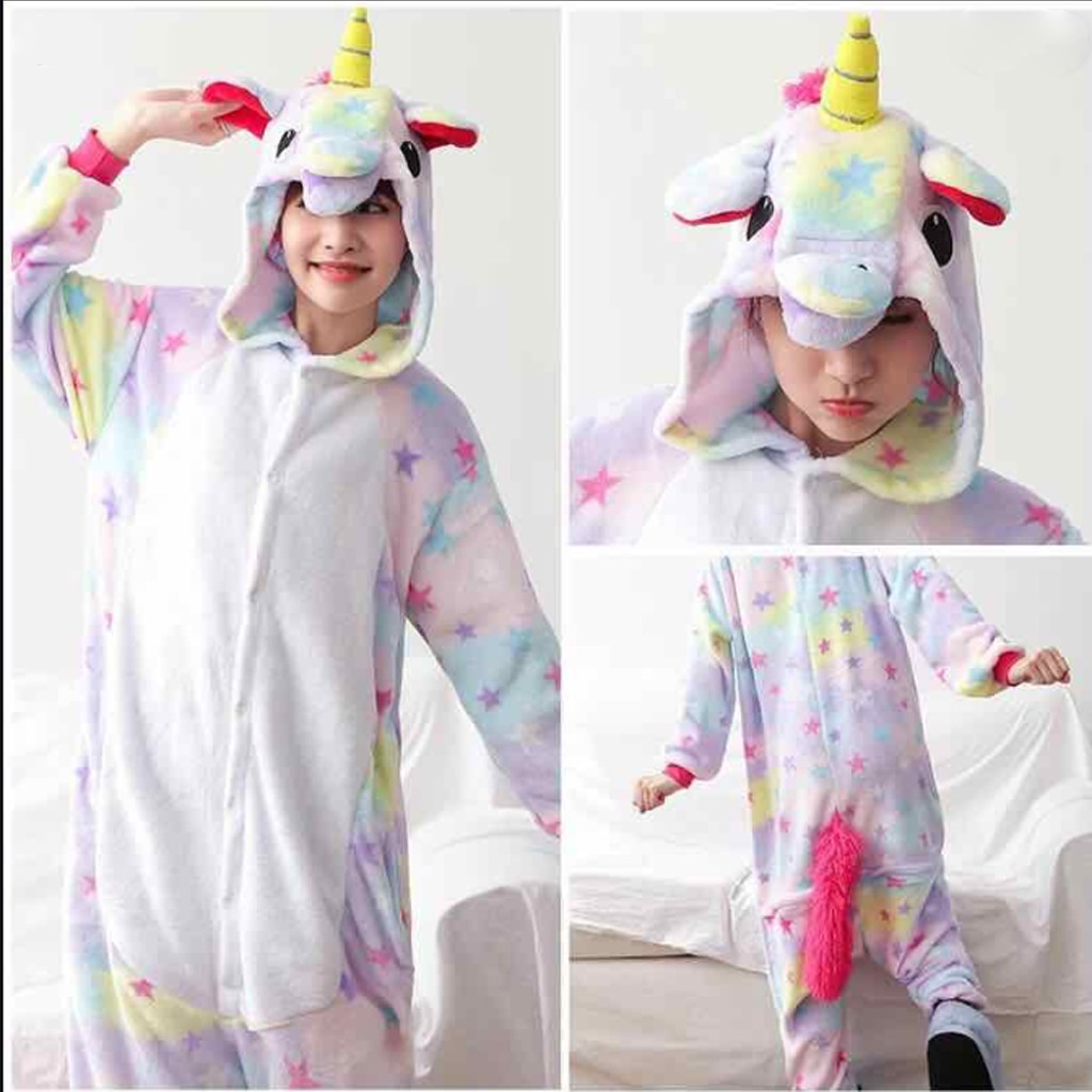 Bộ Đồ Thú Unicorn Sao Các Loại - Chất Nhung Mịn Cao Cấp [FREESHIP]