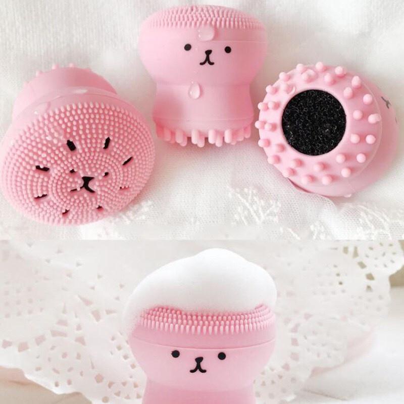 ⚜️Cọ rửa mặt bạch tuộc silicon