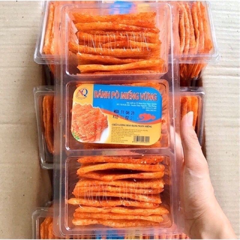 Bánh pò miếng vừng 1 hộp 3 ngăn 60 cái (320g) vị cay nhẹ mùi bò hấp dẫn Cameo