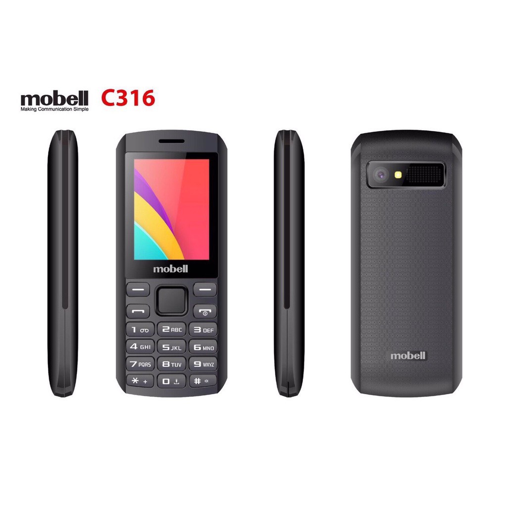 Điện Thoại Mobell C316 2 sim Bảo hành 12 tháng - Hàng chính hãng