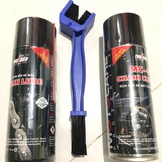 Bộ Xịt Vệ Sinh Sên, Dưỡng Sên Thunder 400m Và Chải Sên