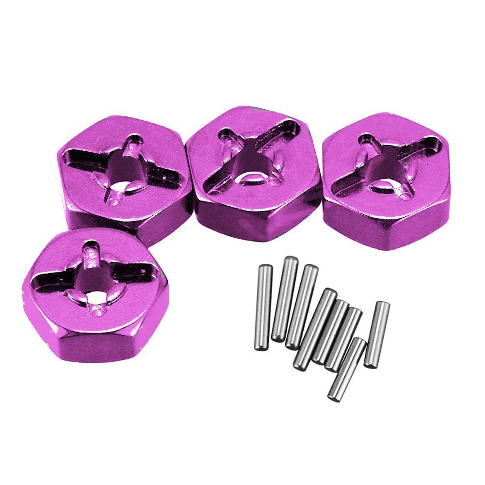 Set 4 Bộ Chuyển Đổi Bằng Hợp Kim Nhôm Dày 12mm Chuyên Dụng Cho Mô Hình Xe Hơi Điều Khiển Từ Xa 1 / 14