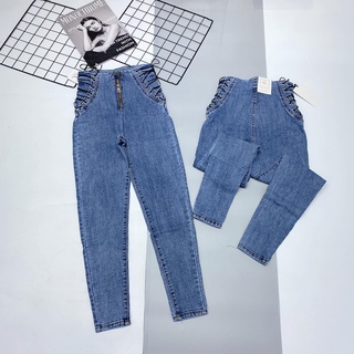 Quần jeans xanh đan dây 334(kèm ảnh thật,video)