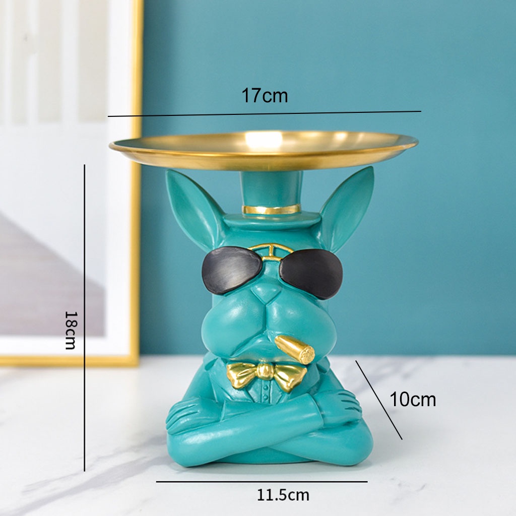 Tượng Mát Để Bàn Đồ lặt vặt Hộp Đựng Chó Thú Khay Trang Trí Nhà Cửa