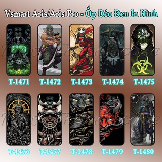 Ốp lưng Vsmart Aris/ Aris Pro dẻo đen in hình Samurai X cực ngầu