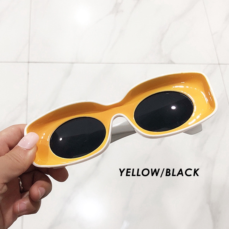 Kính Mát Gọng Chữ Nhật Màu Sắc Ngọt Ngào Phong Cách Hàn Quốc