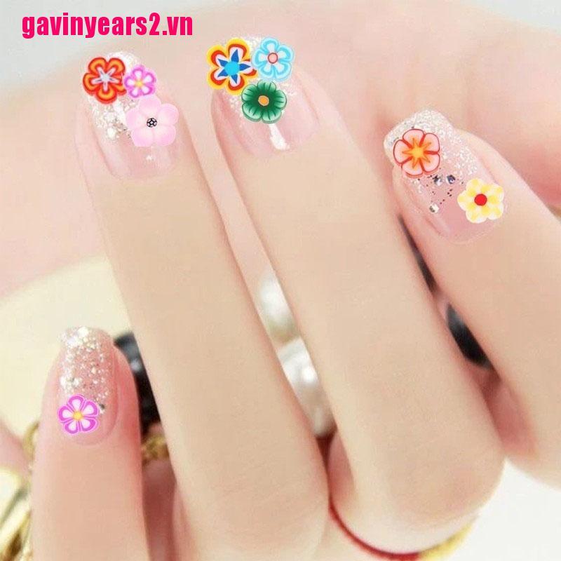 (Hàng Mới Về) Bộ 1000 Phụ Kiện Trang Trí Móng Tay Hình Trái Cây 3D Xinh Xắn
