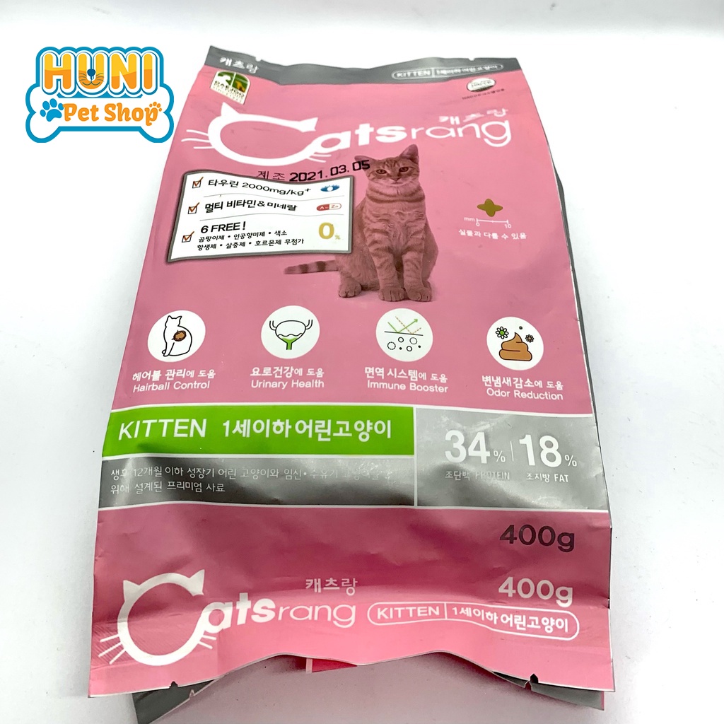 Thức ăn cho mèo Catsrang Kitten đồ ăn cho mèo con - gói 400g, 1.5 kg
