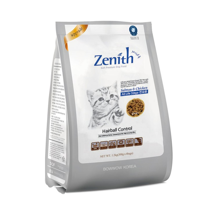 Thức ăn cho mèo dạng hạt mềm Zenith Cat hairball 1.2kg