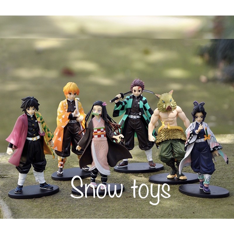 Mô hình Kimetsu No Yaiba - mô hình thanh gươm diệt quỷ Tanjirou Nezuko Zenitsu Inosuke Giyuu Shinobu akaza enmu muzan