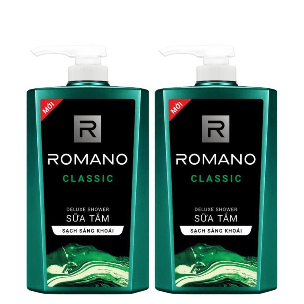 [Romano] Combo 2 Sữa Tắm Romano Classic Cổ Điển Lịch Lãm 650G/Chai (có quà)