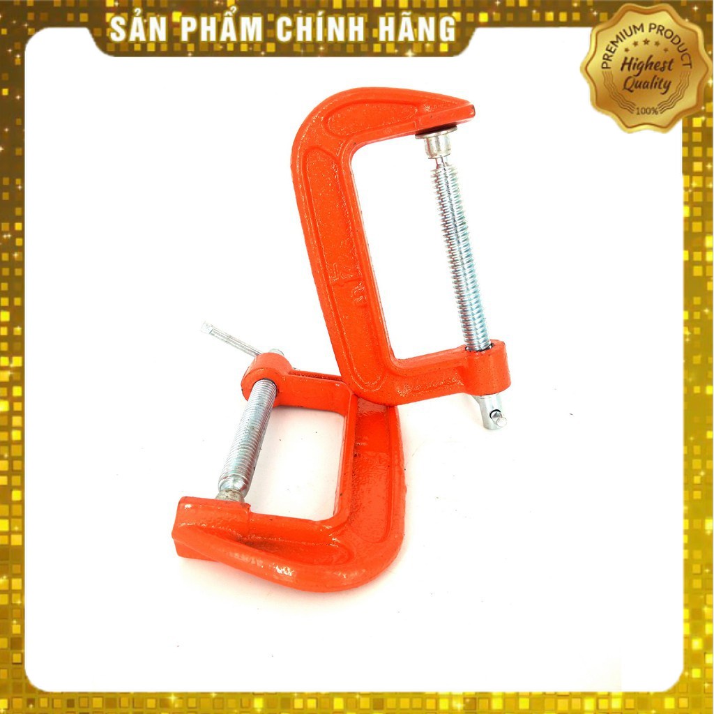 CẢO ( KẸP) CHỮ C 4 IN- GANG CAO CẤP