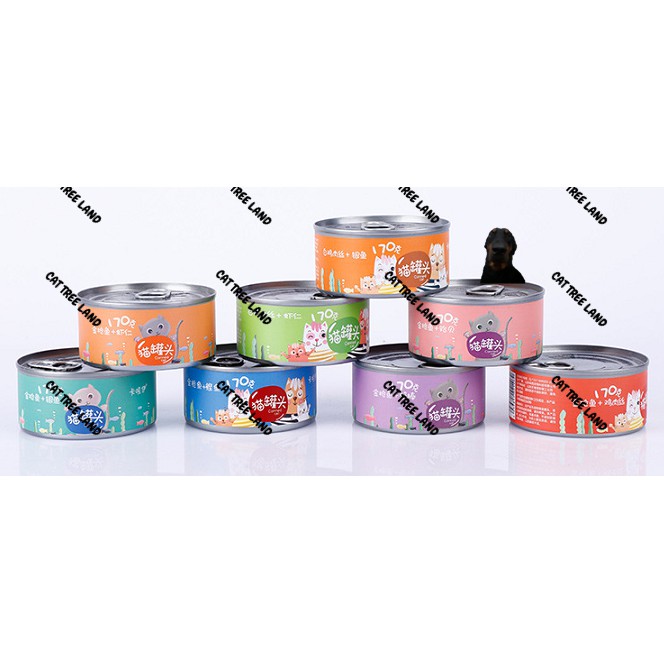 PATE MÈO CANNED CAT GIÀU ĐẠM LON 170G - THỨC ĂN MÈO DINH DƯỠNG