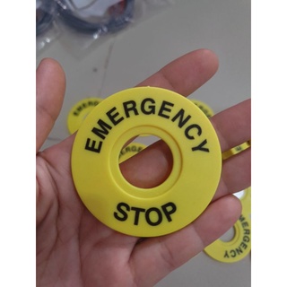 Tem mác dừng khẩn cấp phi 22 / EMERGENCY STOP phi 22