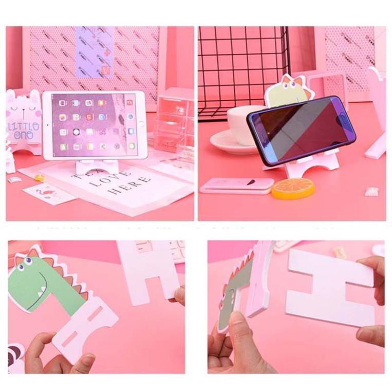 Giá đỡ điện thoại bằng gỗ thiết kế dễ thương đa chức năng có thể điều chỉnh | BigBuy360 - bigbuy360.vn