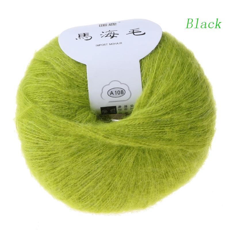 Cuộn Len Mohair Màu Đen Giữ Ấm Thư Giãn Cho Mẹ Grandmother
