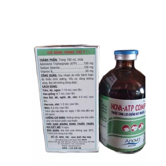 TĂNG LỰC CHỐNG SUY NHƯỢC - NOVA ATP COMPLEX - RUVET VIỆT NAM - DỤNG CỤ THÚ Y - THUỐC THÚ Y