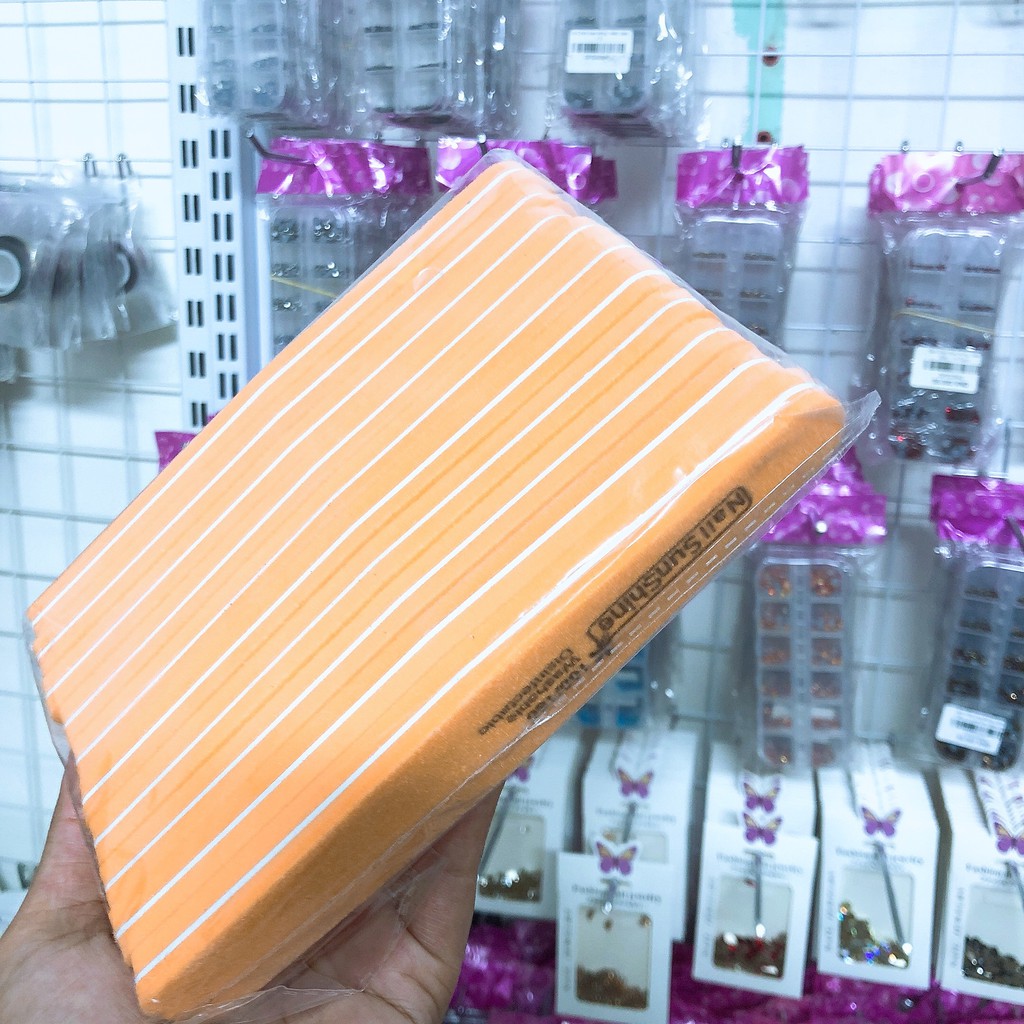 Phào Chà Móng 2 Mặt Sunshine - Bufer Nhám Móng Tạo Độ Bám CHo SƠn Gel [ 10 CÂY ]