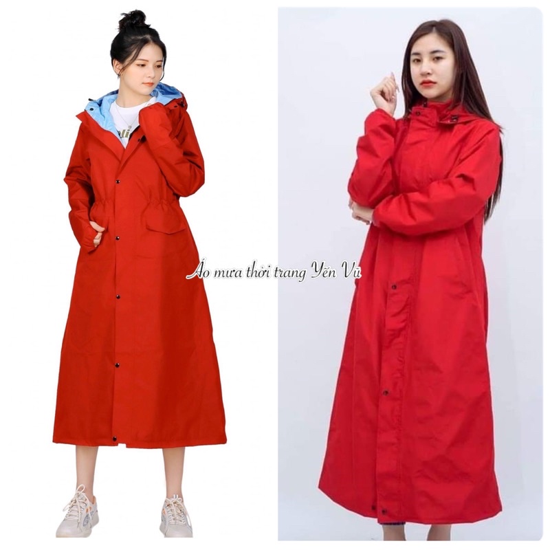 MT01 Áo mưa măng tô cho nam, nữ 2 lớp chống thấm nước tuyệt đối, thời trang cao cấp chống thấm, chống gió lạnh