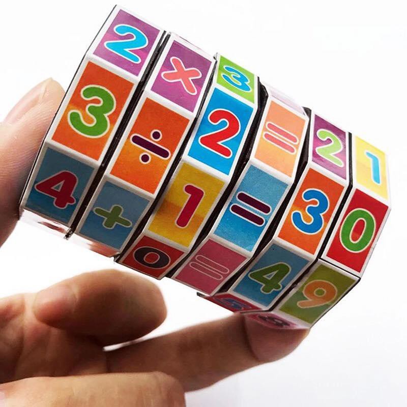 Đồ chơi rubik toán học cho bé  tính toán kỹ thuật số hình trụ khối Rubik cộng, trừ, nhân và chia - ALOKIDS TB